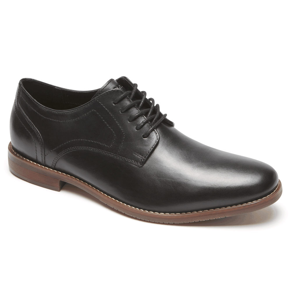 Rockport Mens Oxfords Black - Style Purpose Plain Toe - UK 682-BAOEUH